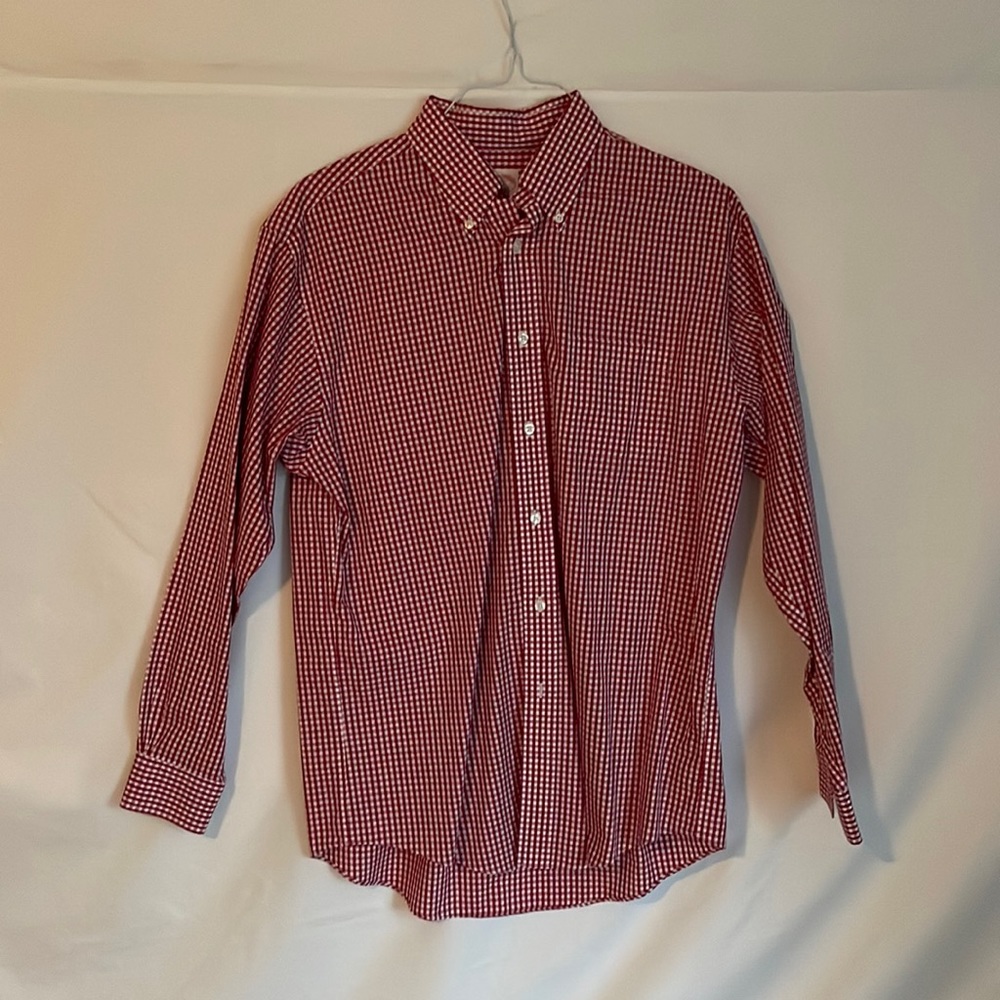 Never worn red checked Brooks Brothers Madison fit shirt
